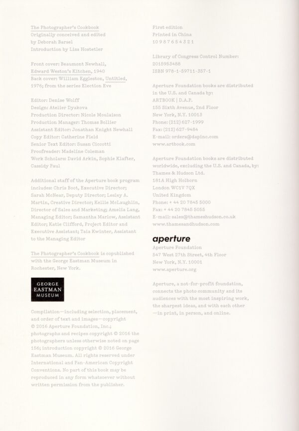 The Photographer's Cookbook